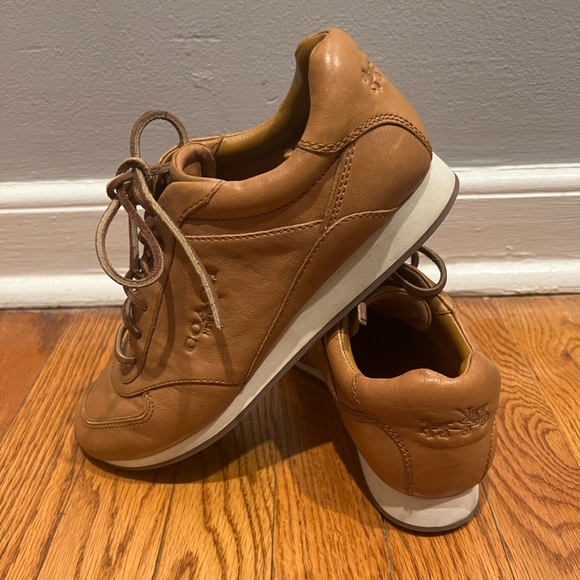 Coach brand, tan sneaker shoes. - Picture 3 of 4